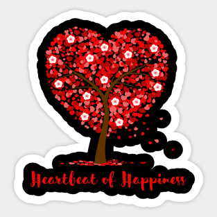 Heartbeat of Happiness Sticker